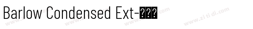 Barlow Condensed Ext字体转换